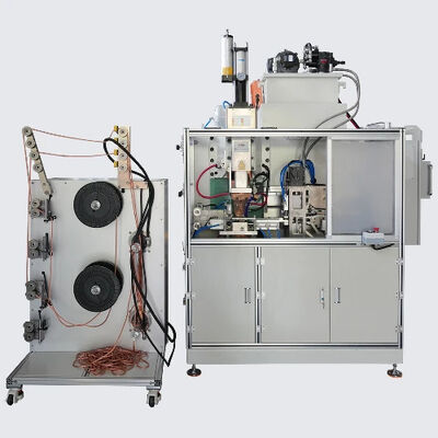 Automatic Copper Braid Crimping Machine with 660 KVA Medium-Frequency Transformer, 16-90 mm² Processing Range, and 24,000N Max. Working Pressure